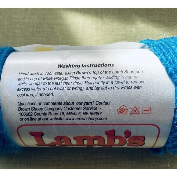 Lamb’s Pride Worsted 85% Wool 15% Mohair Skein Aztec Turquoise - Picture 6 of 6